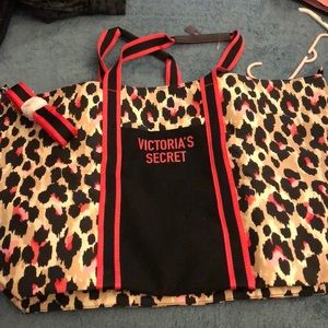 Victoria’s Secret weekender bag.